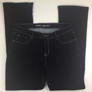 Old Navy Dark Denim Mid Rise Boot Cut Jeans SZ 14